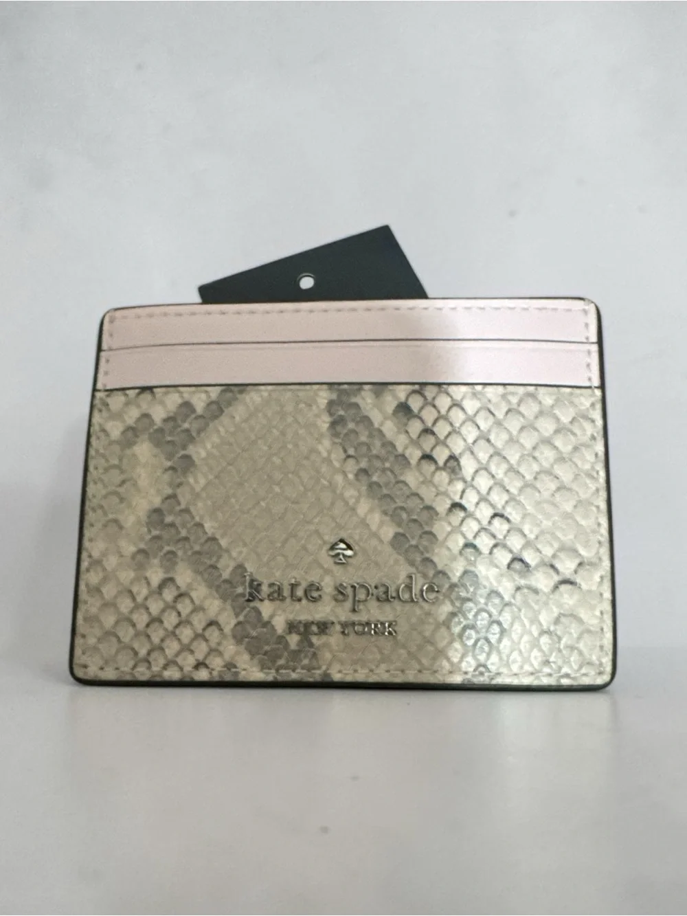 Kate Spade New York Snake-Embossed Card Holder